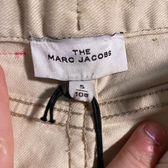 The Marc Jacobs Kids White Jeans with Donut Patch Luxury Designer Denim - Picture 6 of 8